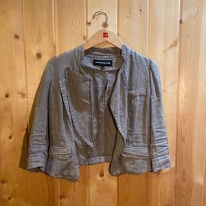 Warehouse Grey Linen Jacket